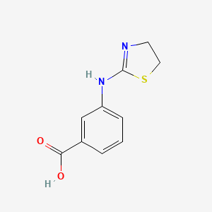 molecular formula C10H10N2O2S B1434386 3-((4,5-Dihydrothiazol-2-yl)amino)benzoic acid CAS No. 1707399-64-1