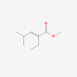 molecular formula C9H16O2 B14343866 Methyl 2-ethyl-4-methylpent-2-enoate CAS No. 101968-05-2