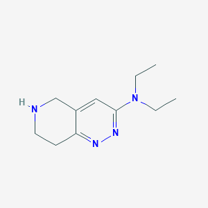 molecular formula C11H18N4 B1434389 N,N-diethyl-5,6,7,8-tetrahydropyrido[4,3-c]pyridazin-3-amine CAS No. 1894088-59-5