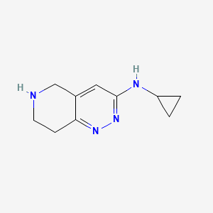 molecular formula C10H14N4 B1434391 N-Cyclopropyl-5H,6H,7H,8H-pyrido[4,3-c]pyridazin-3-amine CAS No. 1894088-53-9