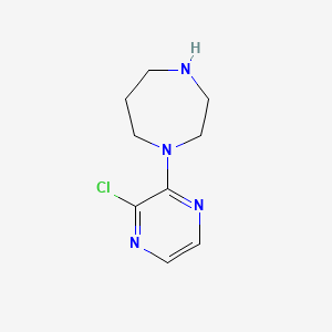 molecular formula C9H13ClN4 B1434393 1-(3-Chloropyrazin-2-yl)-1,4-diazepane CAS No. 1936338-34-9