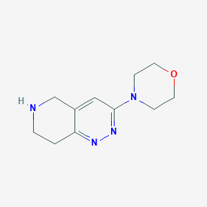 molecular formula C11H16N4O B1434397 4-(5,6,7,8-Tetrahydropyrido[4,3-c]pyridazin-3-yl)morpholine CAS No. 1547050-61-2