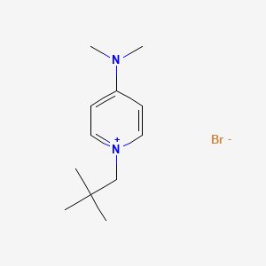 molecular formula C12H21BrN2 B14343976 4-(Dimethylamino)-1-(2,2-dimethylpropyl)pyridin-1-ium bromide CAS No. 95774-12-2