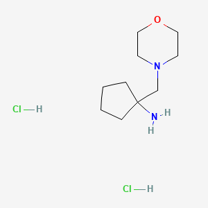molecular formula C10H22Cl2N2O B1434400 1-(Morpholinomethyl)cyclopentanamine dihydrochloride CAS No. 1422344-47-5