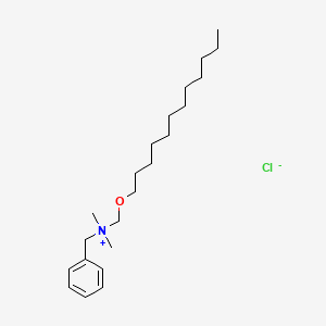 molecular formula C22H40ClNO B14344014 N-[(Dodecyloxy)methyl]-N,N-dimethylbenzenemethanaminium chloride CAS No. 100338-39-4