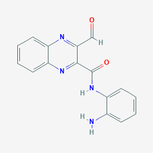 molecular formula C16H12N4O2 B14344020 N-(2-Aminophenyl)-3-formylquinoxaline-2-carboxamide CAS No. 92983-95-4