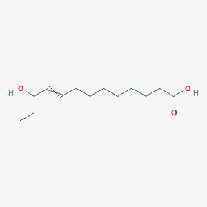 molecular formula C13H24O3 B14344050 11-Hydroxytridec-9-enoic acid CAS No. 105798-56-9