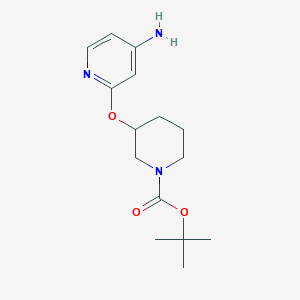 B1434406 Tert-butyl 3-((4-aminopyridin-2-yl)oxy)piperidine-1-carboxylate CAS No. 1955547-93-9
