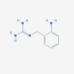 molecular formula C8H12N4 B14344088 (2-Aminobenzyl)guanidine 