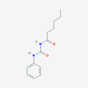 molecular formula C13H18N2O2 B14344093 N-(Phenylcarbamoyl)hexanamide CAS No. 93428-77-4