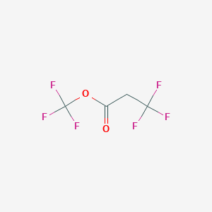 molecular formula C4H2F6O2 B14344114 Trifluoromethyl 3,3,3-trifluoropropanoate CAS No. 93667-89-1