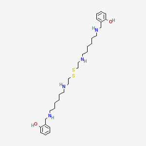 molecular formula C30H50N4O2S2 B14344118 Phenol, 2,2'-(12,13-dithia-2,9,16,23-tetraazatetracosane-1,24-diyl)bis- CAS No. 97125-00-3