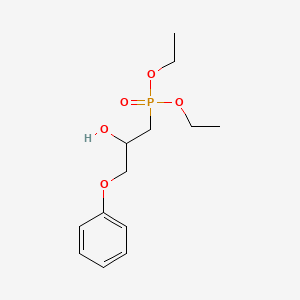molecular formula C13H21O5P B14344133 Diethyl (2-hydroxy-3-phenoxypropyl)phosphonate CAS No. 105554-48-1