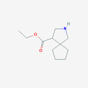 molecular formula C11H19NO2 B1434414 Ethyl 2-azaspiro[4.4]nonane-4-carboxylate CAS No. 1594591-18-0
