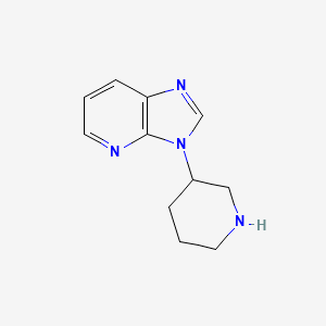 molecular formula C11H14N4 B1434417 3-(piperidin-3-yl)-3H-imidazo[4,5-b]pyridine CAS No. 1895682-17-3