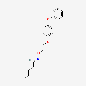 molecular formula C19H23NO3 B14344176 N-(2-(4-(Phenoxy)phenoxy)ethoxy)pentan-1-imine CAS No. 100325-81-3
