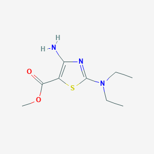 molecular formula C9H15N3O2S B1434418 Methyl 4-amino-2-(diethylamino)thiazole-5-carboxylate CAS No. 1334485-59-4