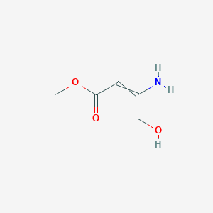 molecular formula C5H9NO3 B14344182 Methyl 3-amino-4-hydroxybut-2-enoate CAS No. 96314-60-2