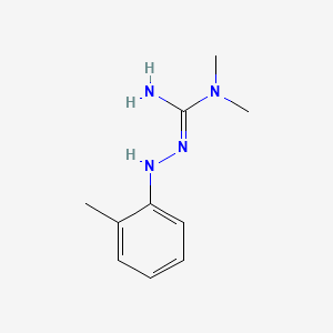 molecular formula C10H16N4 B14344184 Hydrazinecarboximidamide, N,N-dimethyl-2-(2-methylphenyl)- CAS No. 100752-30-5