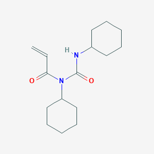 molecular formula C16H26N2O2 B14344196 N-Cyclohexyl-N-(cyclohexylcarbamoyl)prop-2-enamide CAS No. 92598-28-2