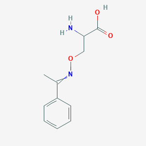 molecular formula C11H14N2O3 B14344199 O-[(1-Phenylethylidene)amino]serine CAS No. 105581-11-1