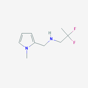 molecular formula C9H14F2N2 B1434420 (2,2-Difluoropropyl)[(1-methyl-1H-pyrrol-2-yl)methyl]amine CAS No. 1859143-20-6
