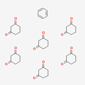 molecular formula C42H54O12 B14344238 Benzene;cyclohexane-1,3-dione CAS No. 103620-43-5