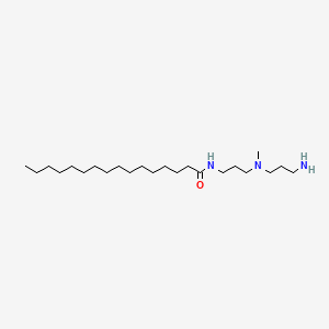 molecular formula C23H49N3O B14344242 N-(3-((3-Aminopropyl)methylamino)propyl)hexadecan-1-amide CAS No. 97952-41-5