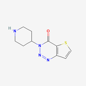 molecular formula C10H12N4OS B1434428 3-(piperidin-4-yl)thieno[3,2-d][1,2,3]triazin-4(3H)-one CAS No. 1955531-18-6