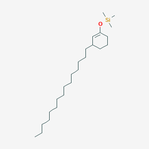 molecular formula C24H48OSi B14344289 Trimethyl[(3-pentadecylcyclohex-1-EN-1-YL)oxy]silane CAS No. 92210-71-4