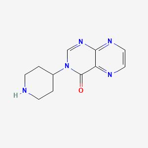 molecular formula C11H13N5O B1434430 3-(piperidin-4-yl)pteridin-4(3H)-one CAS No. 1955516-31-0