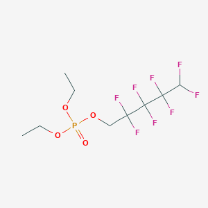 molecular formula C9H13F8O4P B14344302 Diethyl 2,2,3,3,4,4,5,5-octafluoropentyl phosphate CAS No. 91847-53-9