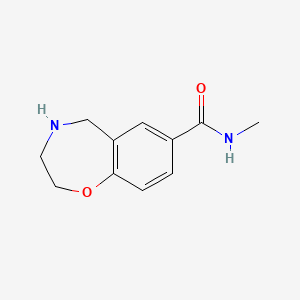 N-methyl-2,3,4,5-tetrahydrobenzo[f][1,4]oxazepine-7-carboxamide
