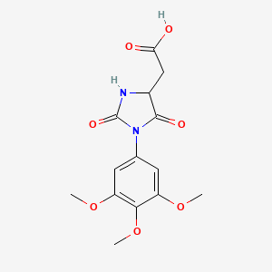 [2,5-Dioxo-1-(3,4,5-trimethoxyphenyl)imidazolidin-4-yl]acetic acid