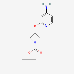 molecular formula C13H19N3O3 B1434447 Tert-butyl 3-((4-aminopyridin-2-yl)oxy)azetidine-1-carboxylate CAS No. 1955522-72-1