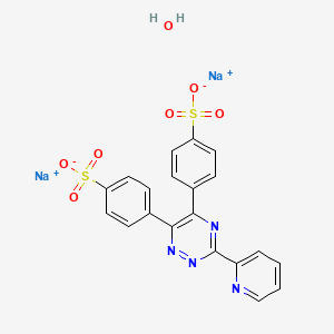 molecular formula C20H14N4Na2O7S2 B1434449 Sodium 4,4'-(3-(pyridin-2-yl)-1,2,4-triazine-5,6-diyl)dibenzenesulfonate hydrate CAS No. 1264198-47-1