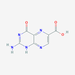 molecular formula C7H5N5O3 B143445 Pterin-6-carboxylic acid CAS No. 948-60-7