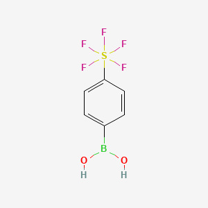 molecular formula C6H6BF5O2S B1434462 4-(Dihydroxyboryl)phenylpentafluorosulfur(VI) CAS No. 871507-70-9