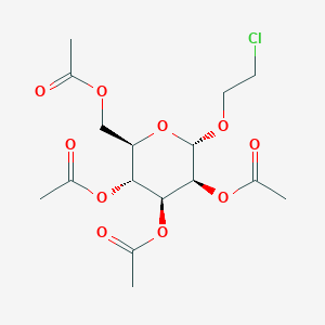 molecular formula C16H23ClO10 B1434463 2-氯乙基-2,3,4,6-四-O-乙酰基-A-D-甘露呋喃糖苷 CAS No. 849420-02-6