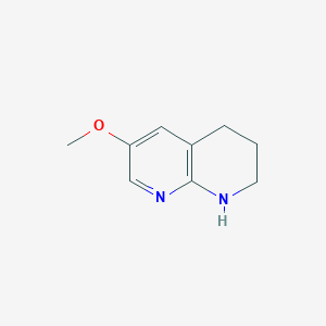 molecular formula C9H12N2O B1434470 6-Methoxy-1,2,3,4-tetrahydro-1,8-naphthyridine CAS No. 1820735-64-5