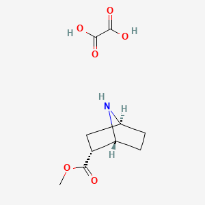 molecular formula C10H15NO6 B1434471 (1R,2R,4S)-rel-Methyl 7-azabicyclo[2.2.1]heptane-2-carboxylate oxalate CAS No. 1881275-70-2