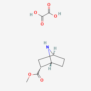 molecular formula C10H15NO6 B1434471 (1R,2R,4S)-Methyl 7-azabicyclo[2.2.1]heptane-2-carboxylate oxalate CAS No. 1881275-70-2