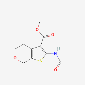 molecular formula C11H13NO4S B1434481 methyl 2-acetamido-4,7-dihydro-5H-thieno[2,3-c]pyran-3-carboxylate CAS No. 1949815-95-5