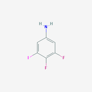 molecular formula C6H4F2IN B1434482 3,4-Difluoro-5-iodoaniline CAS No. 1806292-41-0