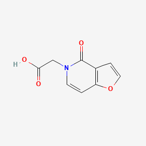 molecular formula C9H7NO4 B1434494 2-(4-oxofuro[3,2-c]pyridin-5(4H)-yl)acetic acid CAS No. 1936329-25-7