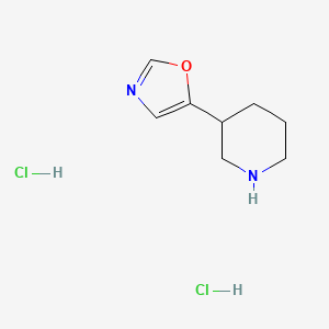 molecular formula C8H14Cl2N2O B1434502 3-(1,3-Oxazol-5-YL)piperidine dihydrochloride CAS No. 1864062-33-8