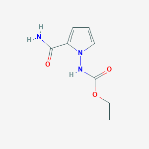 molecular formula C8H11N3O3 B1434508 (2-CarbaMoyl-pyrrol-1-yl)-carbaMic acid ethyl ester CAS No. 1379337-32-2