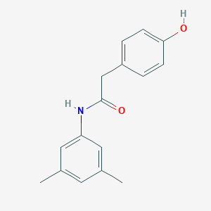 molecular formula C16H17NO2 B143451 N-(3,5-dimethylphenyl)-2-(4-hydroxyphenyl)acetamide CAS No. 131179-77-6