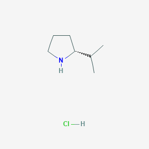 molecular formula C7H16ClN B1434522 (R)-2-Isopropylpyrrolidine hydrochloride CAS No. 860640-18-2