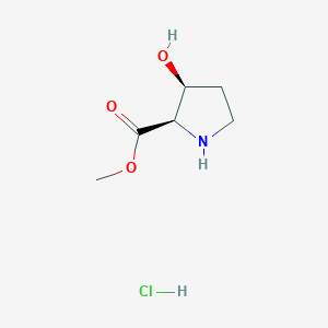 Methyl (2r,3s)-3-hydroxypyrrolidine-2-carboxylate hydrochloride